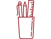 Supplies red icon